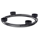 Świecznik metalowy czarny na 4 świeczki 28x3.5cm HOME STYLING COLLECTION 569783