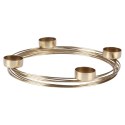 Świecznik metalowy złoty na 4 świeczki 28x3.5cm HOME STYLING COLLECTION 569782