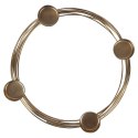 Świecznik metalowy złoty na 4 świeczki 28x3.5cm HOME STYLING COLLECTION 569782