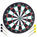 Tarcza do gry w darta drewniana dwustronna 42cm MASTER DARTS 489271