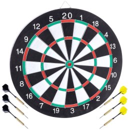 Tarcza do gry w darta drewniana dwustronna 42cm MASTER DARTS 489271