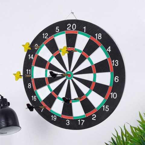 Tarcza do gry w darta drewniana dwustronna 42cm MASTER DARTS 489271