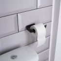 Uchwyt na papier toaletowy metalowy czarny VILDE 569704