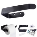 Uchwyt na papier toaletowy metalowy czarny VILDE 569704