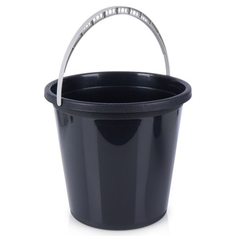 Wiadro plastikowe czarne 10L VILDE 779054
