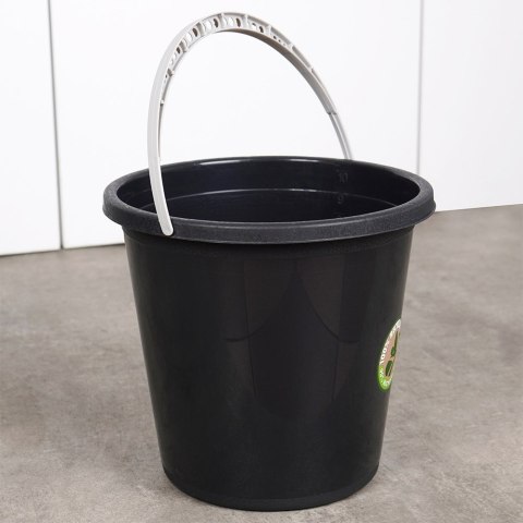 Wiadro plastikowe czarne 10L VILDE 779054
