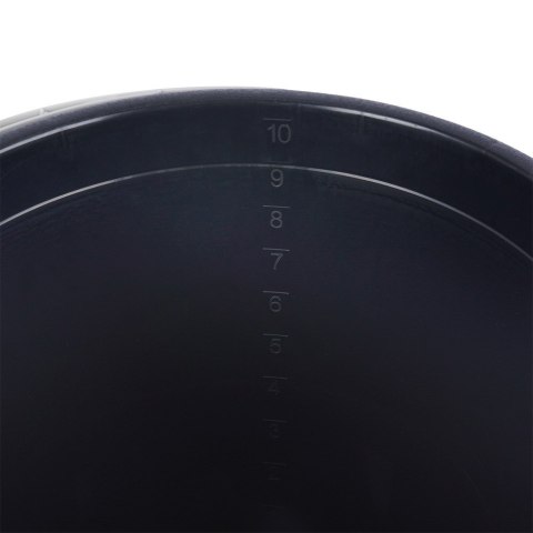 Wiadro plastikowe czarne 10L VILDE 779054
