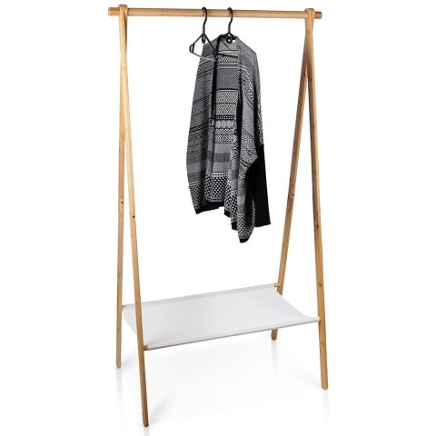 Wieszak stojący na ubrania bambusowy 155cm TRENDS4YOU 569902