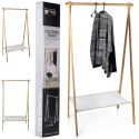 Wieszak stojący na ubrania bambusowy 155cm TRENDS4YOU 569902
