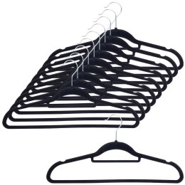 Wieszaki na ubrania czarne obrotowe 10 sztuk STORAGE SOLUTIONS 569717