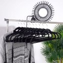 Wieszaki na ubrania czarne obrotowe 10 sztuk STORAGE SOLUTIONS 569717