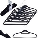 Wieszaki na ubrania czarne obrotowe 10 sztuk STORAGE SOLUTIONS 569717
