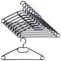 Wieszaki na ubrania czarne obrotowe 10 sztuk STORAGE SOLUTIONS 569886