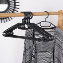 Wieszaki na ubrania czarne obrotowe 10 sztuk STORAGE SOLUTIONS 569886