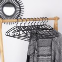 Wieszaki na ubrania czarne obrotowe 10 sztuk STORAGE SOLUTIONS 569886