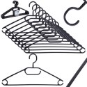 Wieszaki na ubrania czarne obrotowe 10 sztuk STORAGE SOLUTIONS 569886