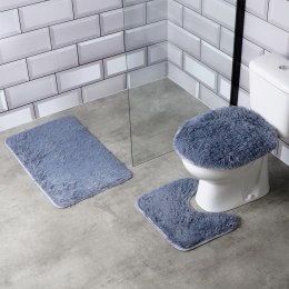 Zestaw dywaników łazienkowych szary 3 elementy VILDE 569703