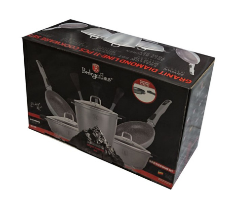 GARNKI BERLINGER HAUS GRANIT DIAMOND GRAY 11 ELE BH-1118 GARNKI BERLINGER HAUS GRANIT DIAMOND GRAY 11 ELE BH-1118