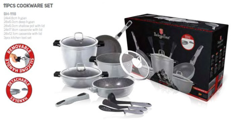 GARNKI BERLINGER HAUS GRANIT DIAMOND GRAY 11 ELE BH-1118 GARNKI BERLINGER HAUS GRANIT DIAMOND GRAY 11 ELE BH-1118