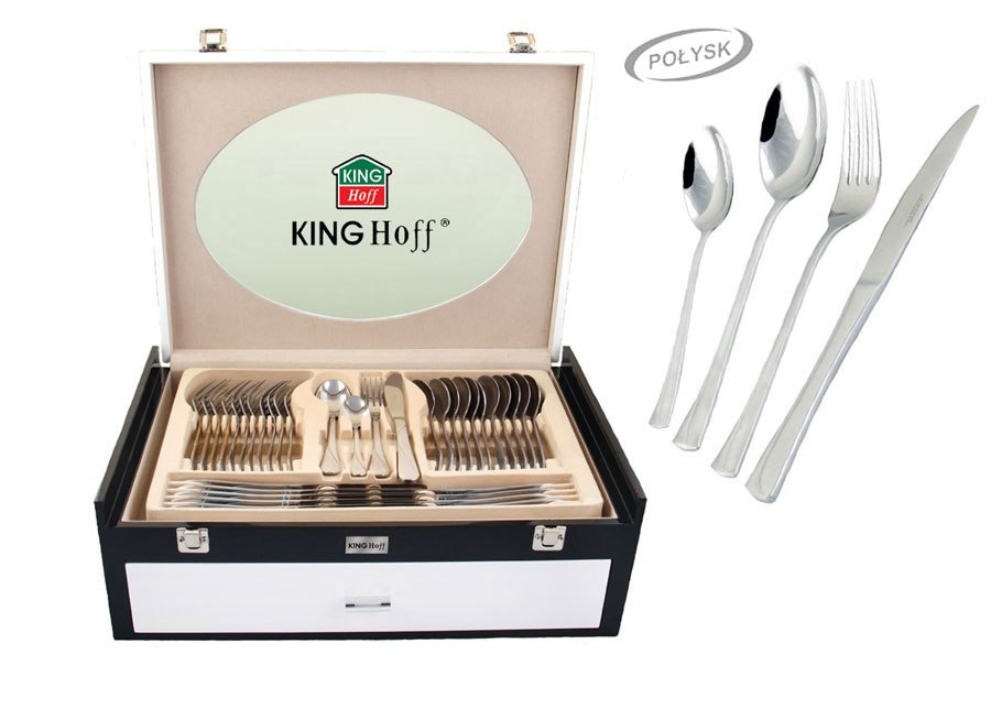SZTUĆCE KiNGHOFF 72 ELE. POŁYSK KH-3546 SZTUĆCE KiNGHOFF 72 ELE. POŁYSK KH-3546
