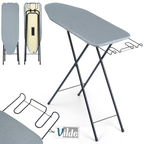 Deska do prasowania szara duża 105.5x30.5x80.5cm VILDE 779066