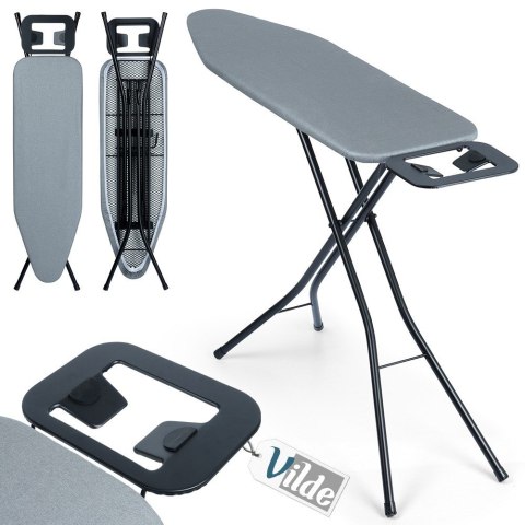 Deska do prasowania szara duża 130x34x87.5cm VILDE 779065