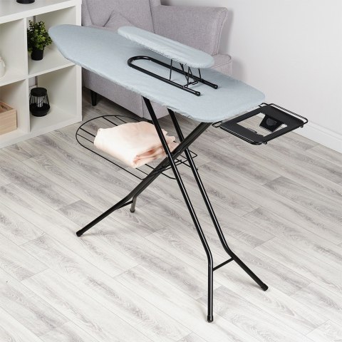 Deska do prasowania z rękawnikiem do rękawów szara 140x39x92cm VILDE 779067