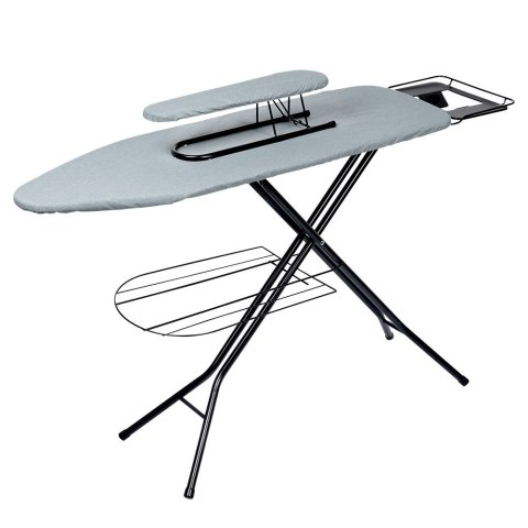Deska do prasowania z rękawnikiem do rękawów szara 140x39x92cm VILDE 779067