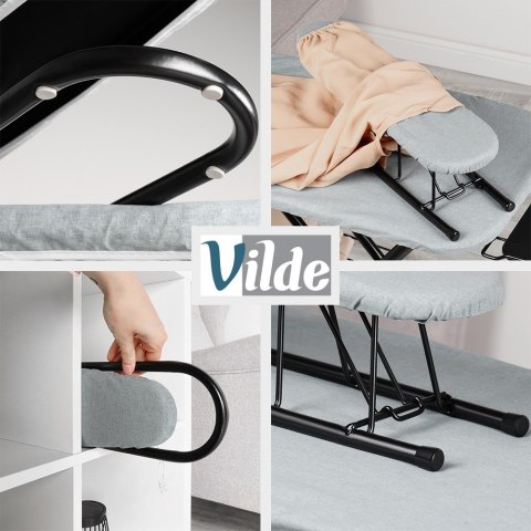 Deska do prasowania z rękawnikiem do rękawów szara 140x39x92cm VILDE 779067