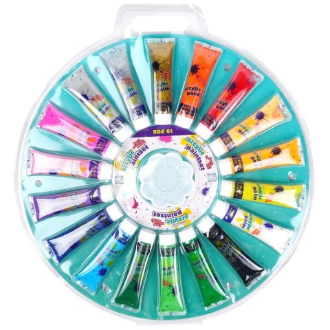 Farby akrylowe z paletką 36ml 19-ele FREE & EASY 489325