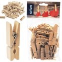 Klamerki dekoracyjne drewniane 4.5cm 50 sztuk ORION 531154