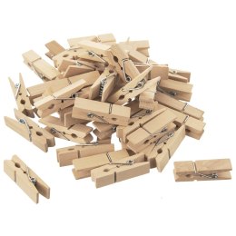 Klamerki dekoracyjne drewniane 4.5cm 50 sztuk ORION 531154