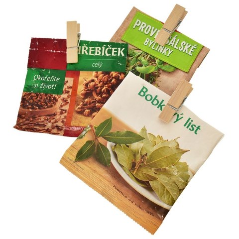 Klamerki dekoracyjne drewniane 4.5cm 50 sztuk ORION 531154