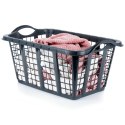 Kosz na pranie plastikowy czarny 37L VILDE 569972