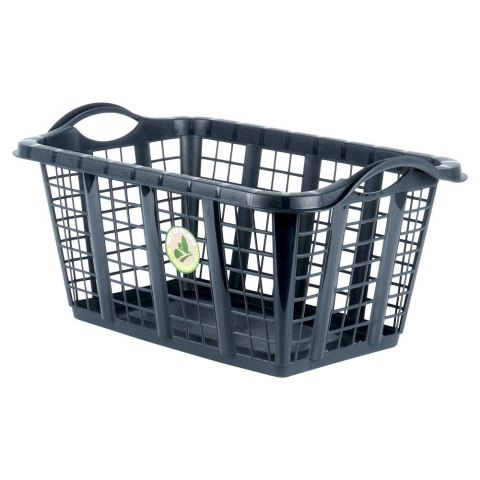 Kosz na pranie plastikowy czarny 37L VILDE 569972