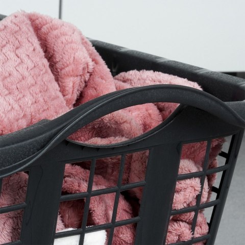 Kosz na pranie plastikowy czarny 37L VILDE 569972