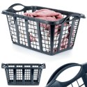 Kosz na pranie plastikowy czarny 37L VILDE 569972