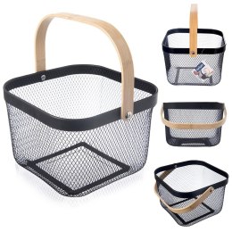 Koszyk do przechowywania metalowy czarny RADKA 27x24.5x17.5cm ORION 731636