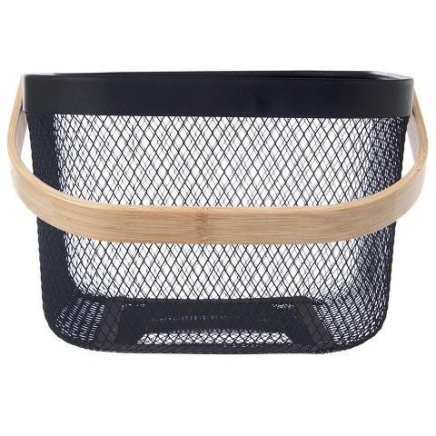 Koszyk do przechowywania metalowy czarny RADKA 27x24.5x17.5cm ORION 731636