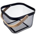Koszyk do przechowywania metalowy czarny RADKA 27x24.5x17.5cm ORION 731636