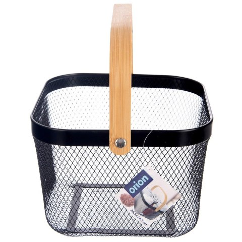 Koszyk do przechowywania metalowy czarny RADKA 27x24.5x17.5cm ORION 731636