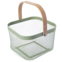 Koszyk do przechowywania metalowy zielony GREENISH 27x24.5x17.5cm ORION 731635