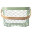 Koszyk do przechowywania metalowy zielony GREENISH 27x24.5x17.5cm ORION 731635