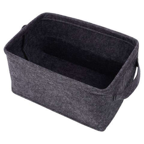 Koszyk do przechowywania organizacji kosz filcowy składany czarny 36x27x20cm STORAGE SOLUTIONS 569944