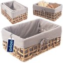Koszyk do przechowywania organizacji kosz naturalny 30.5x20.5x15cm ORION 731626