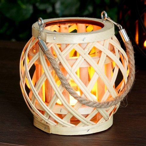 Lampion na świeczkę bambusowy 14.5x14cm HOME STYLING COLLECTION 569982