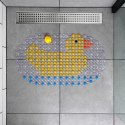 Mata antypoślizgowa pod prysznic z kaczuszką dla dzieci 66x38cm VILDE 569985