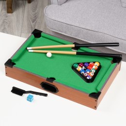 Mini bilard na stół drewniany z akcesoriami 48.5x30.5x8cm FREE & EASY 489326