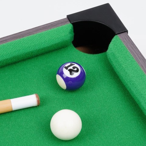 Mini bilard na stół drewniany z akcesoriami 48.5x30.5x8cm FREE & EASY 489326