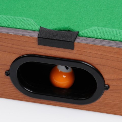 Mini bilard na stół drewniany z akcesoriami 48.5x30.5x8cm FREE & EASY 489326